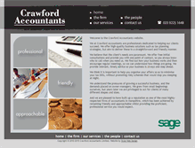 Tablet Screenshot of crawfordaccountants.com